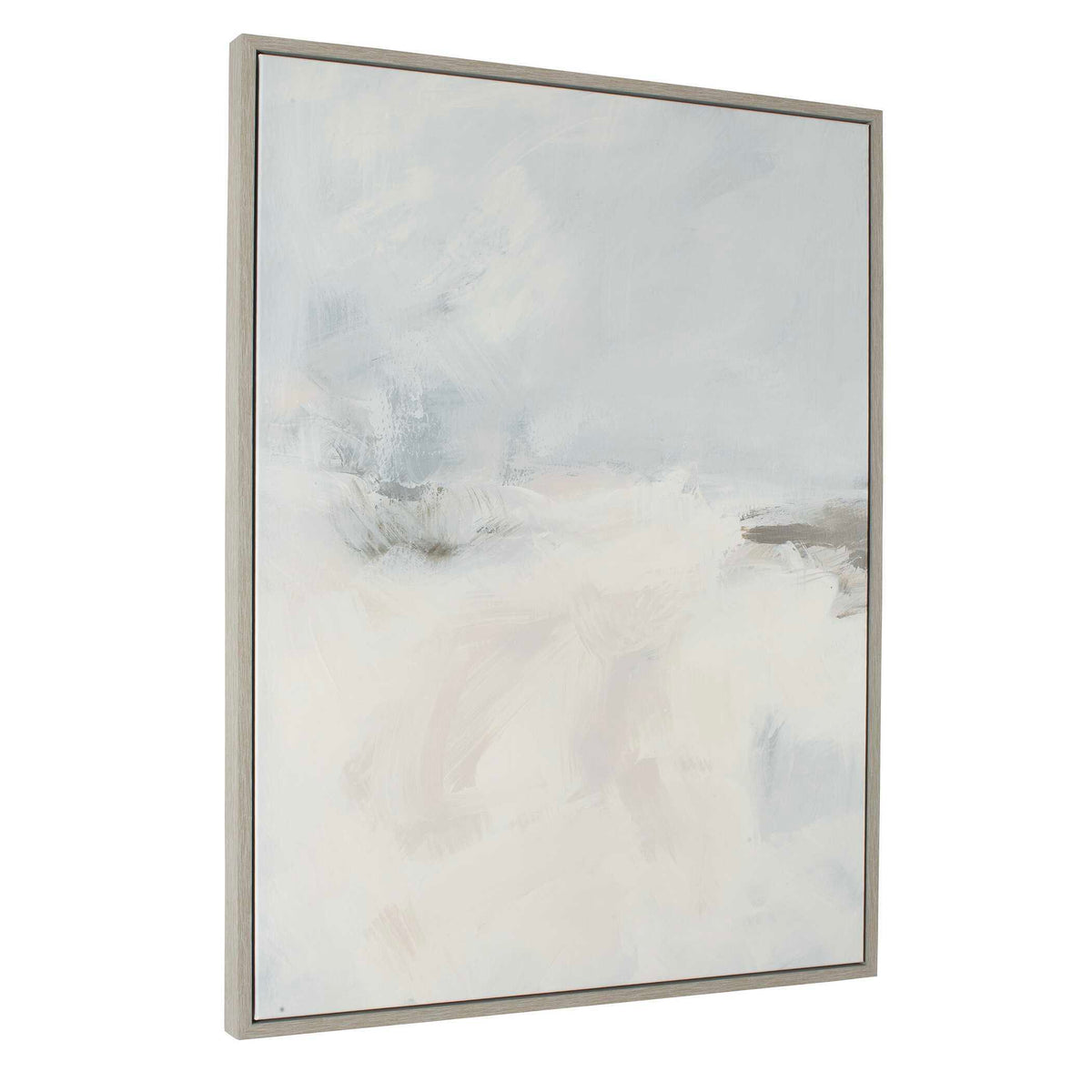 Simple Serenity Framed Abstract Art - White / Light Blue by Uttermost - View 3