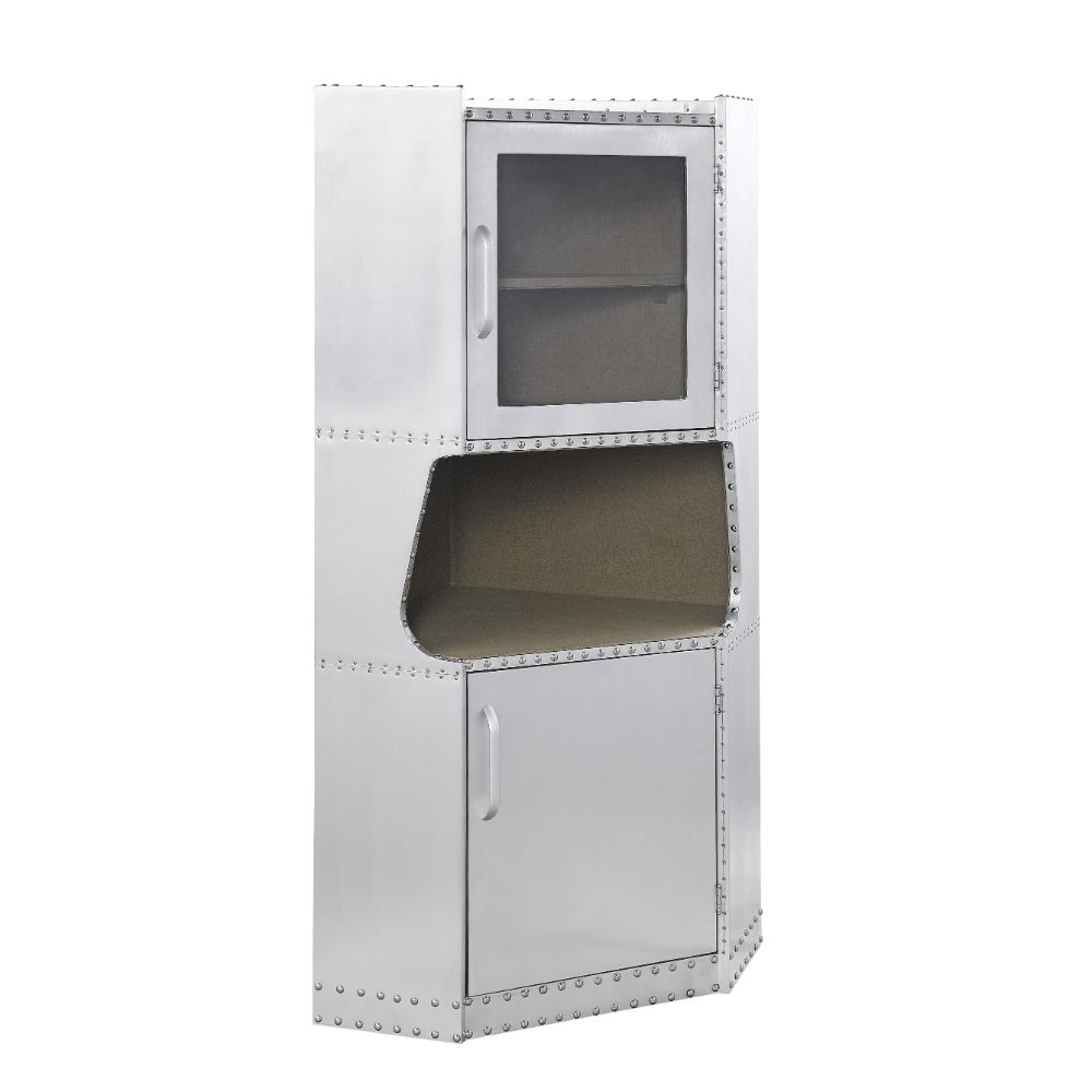 Brancaster Cabinet 97710 Aluminum | Acme | Home Elegance USA