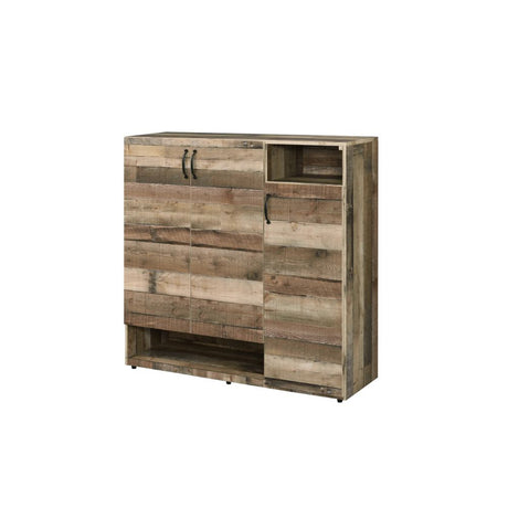 Acme - Howia Shoe Cabinet 97781 Rustic Gray Oak Finish