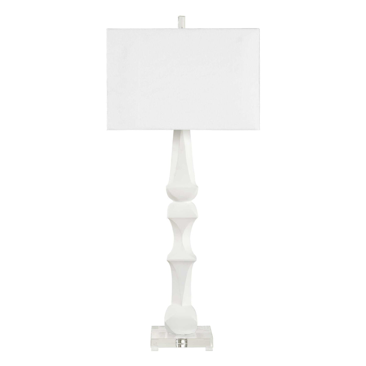 Mayme Table Lamp - White by Uttermost - View 6
