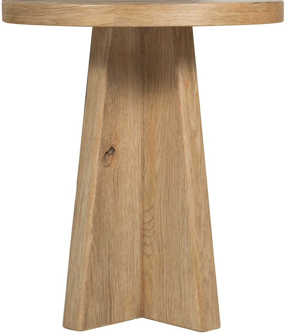 Driftwood Round End Table Buckboard - Light Brown by Hooker Furniture - View 4