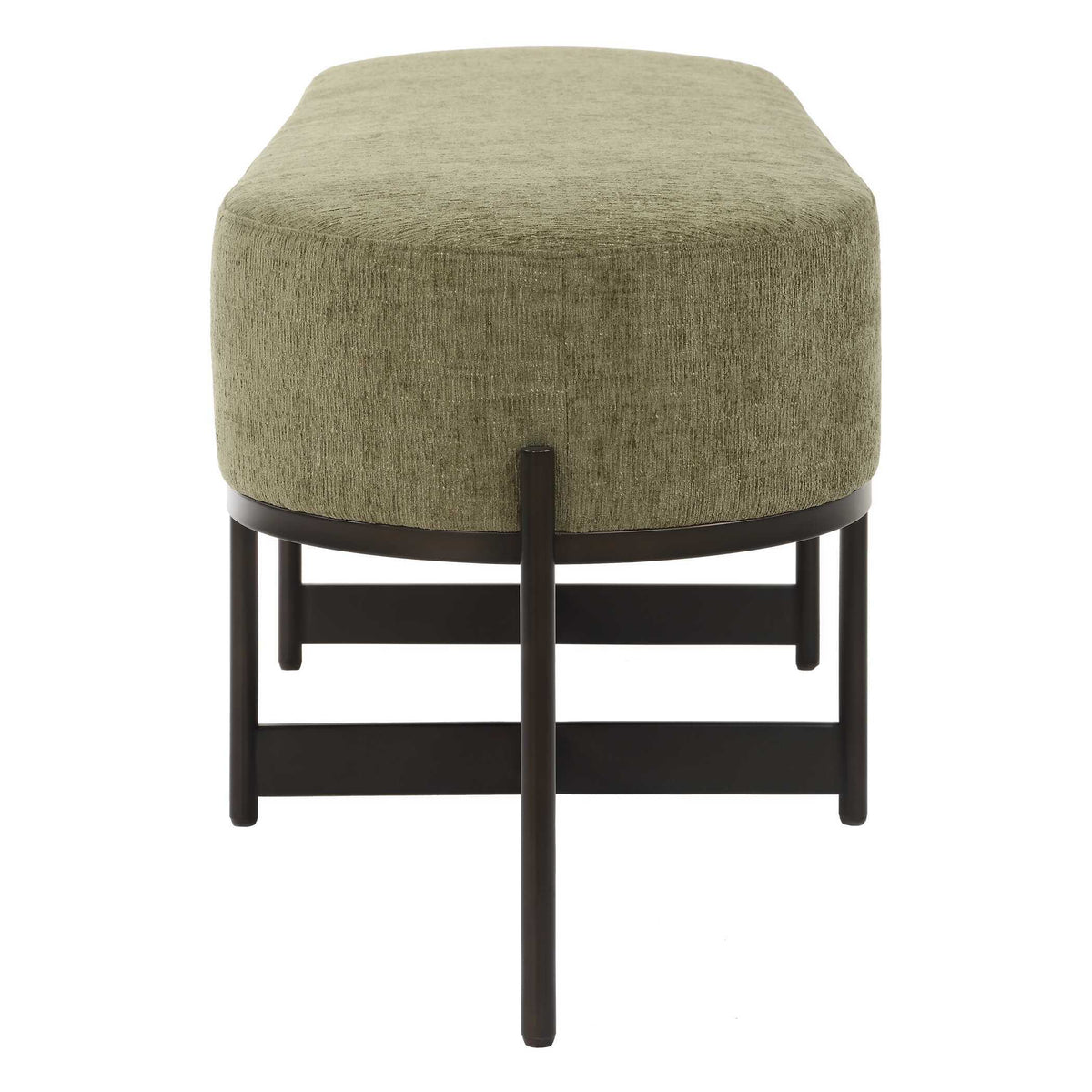 Merino Fabric Bench Moss - Green by Uttermost - View 6