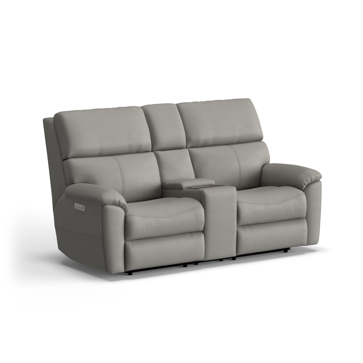 Porter Power Reclining Loveseat With Console, Power Headrest, & Lumbar | Flexsteel