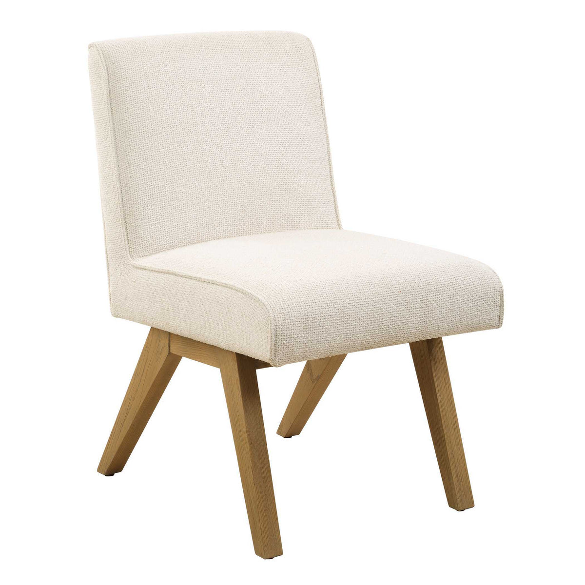 Blakely Armless Dining Chair - White / Light Brown by Uttermost - View 4