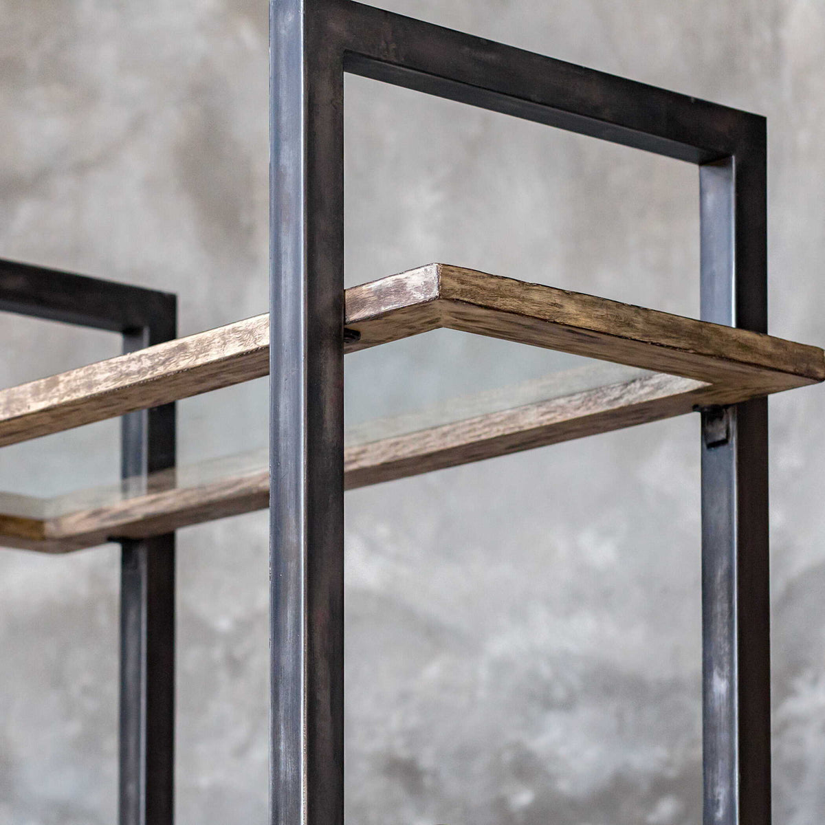 Olwyn Industrial Etagere - Dark Brown / Dark Gray by Uttermost - View 6