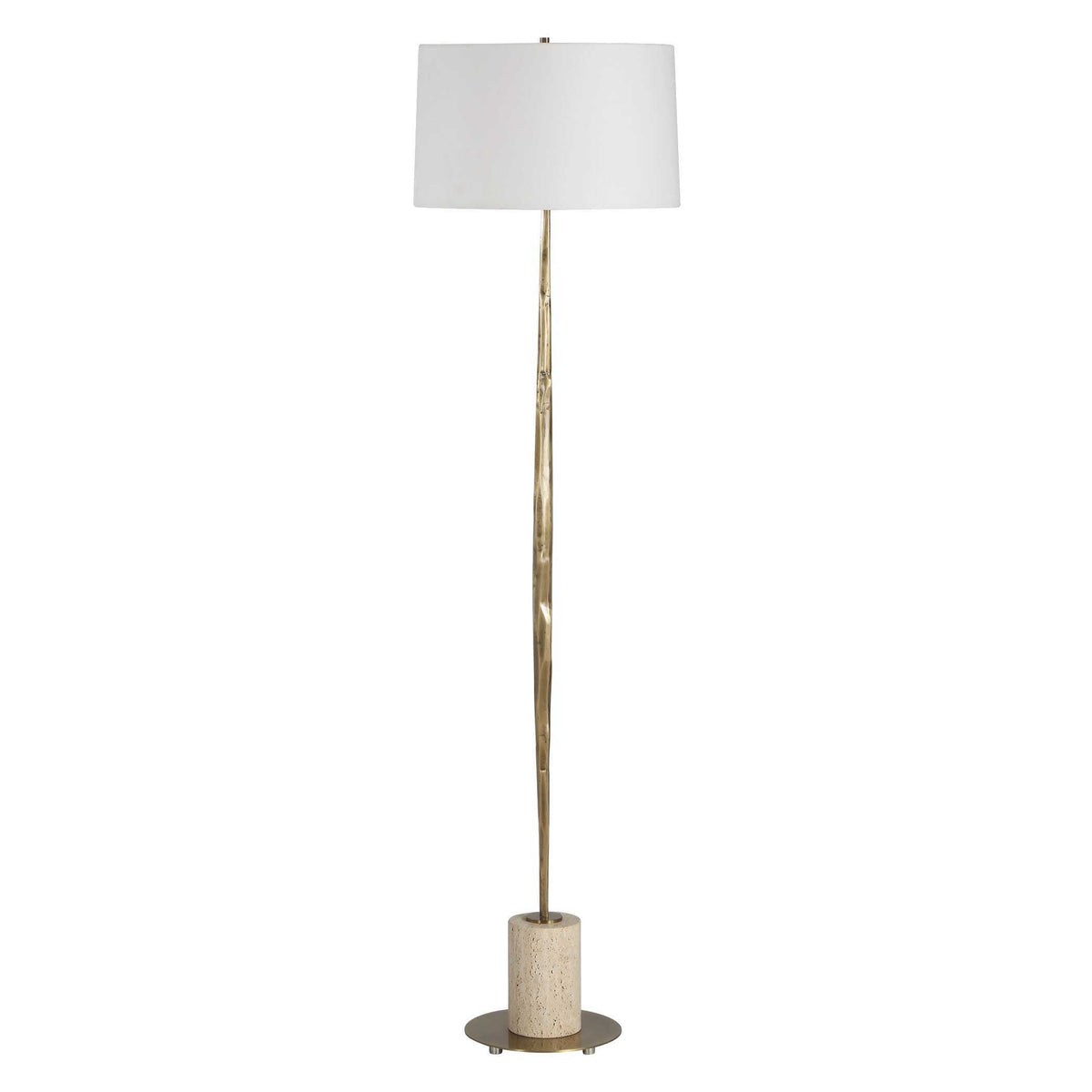 Halen Brass Floor Lamp - Gold by Uttermost - View 4