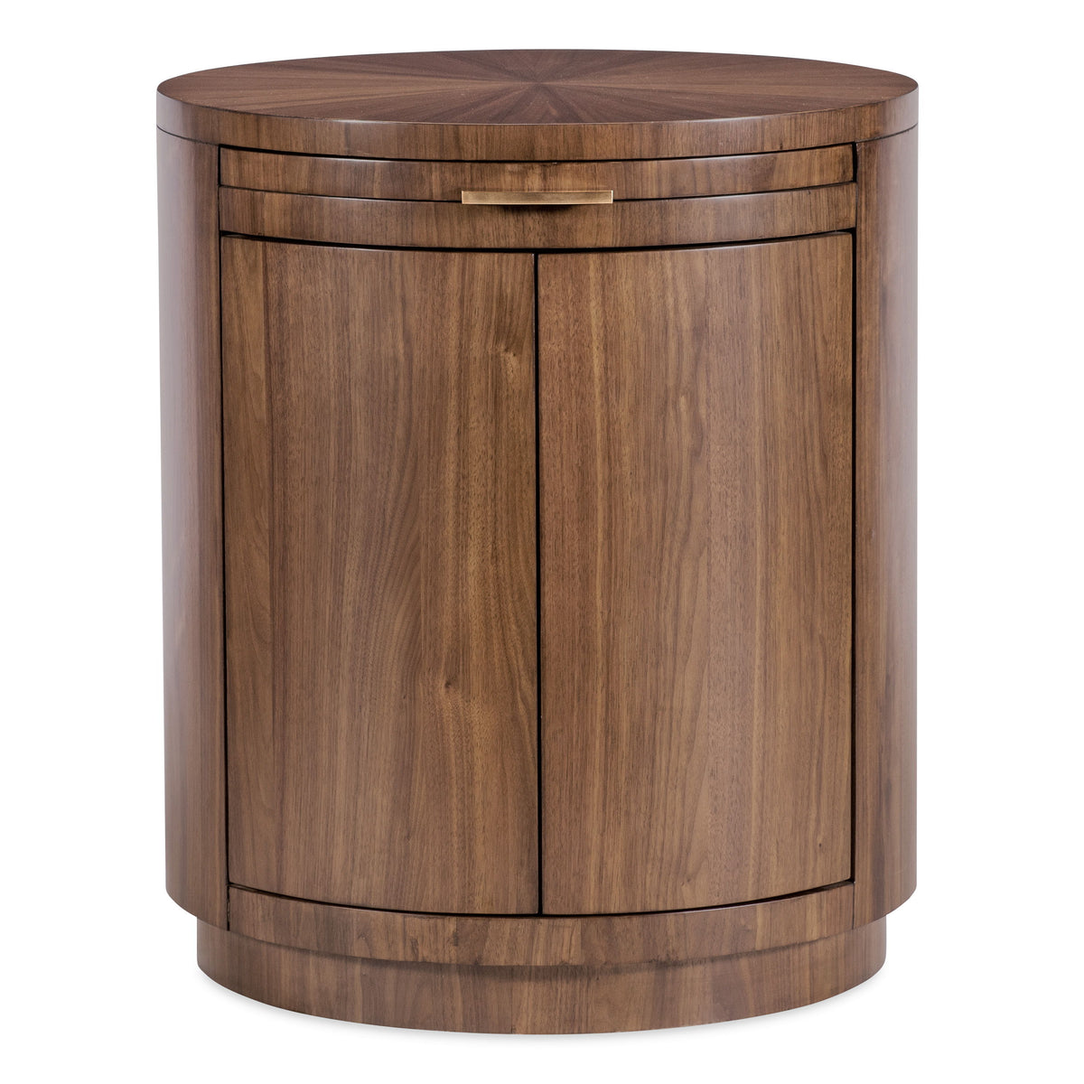 Eleana Round Nightstand Medium Wood - Dark Brown by Hooker Furniture - View 7