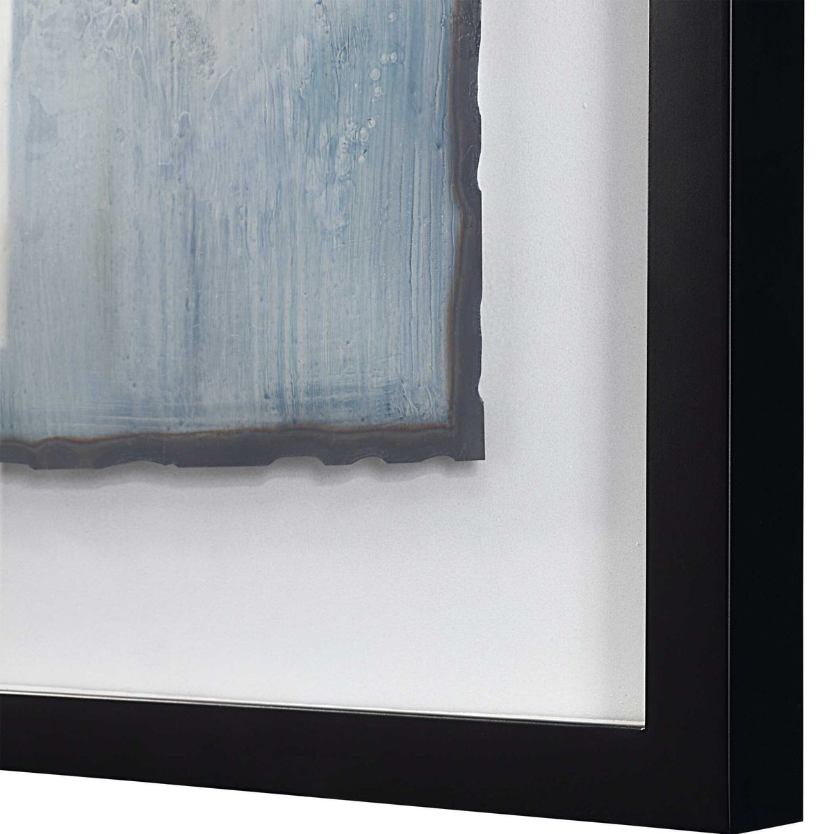Glimmering Agate Abstract Prints (Set of 2) - Blue by Uttermost - View 4