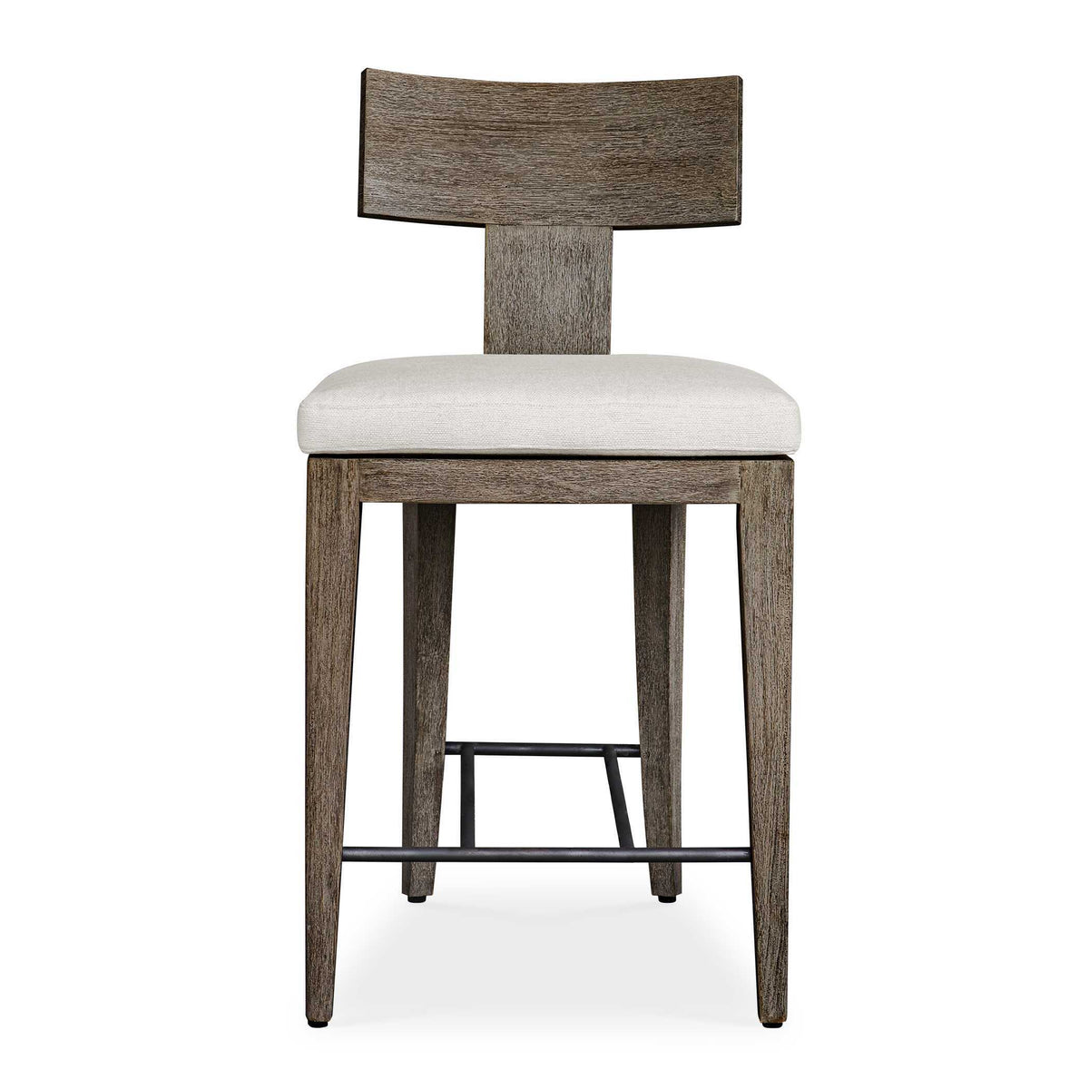 Cellini Outdoor Counter Stool - Dark Brown / White by Uttermost - View 1