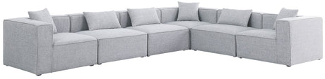 Cube - Modular Sectional 6 Piece - Gray - Modern & Contemporary | Home Elegance USA