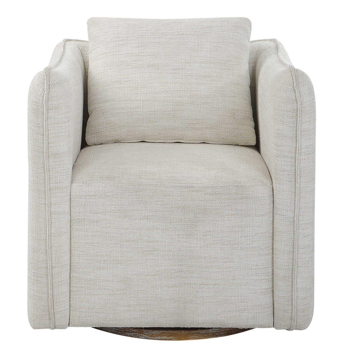 Corben Swivel Armchair - Silver by Uttermost - View 1