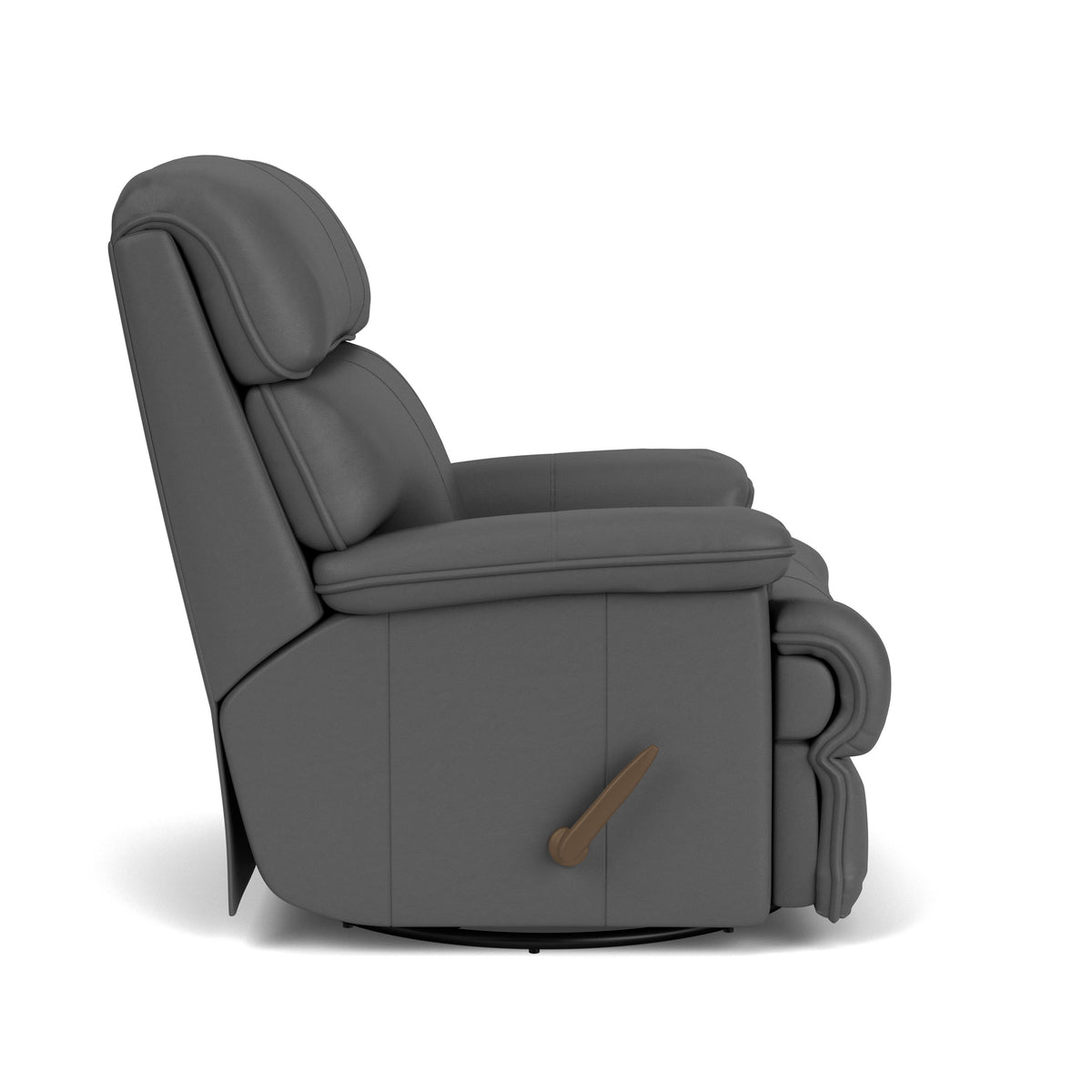 Geneva Transitional Leather Swivel Gliding Recliner | Flexsteel