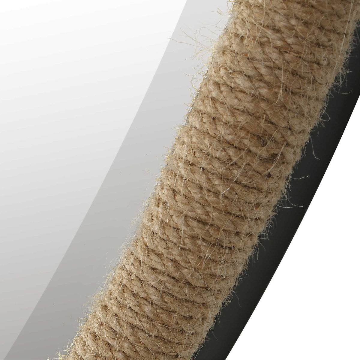 Ranchero Natural Rope Round Mirror - Light Brown by Uttermost - View 5