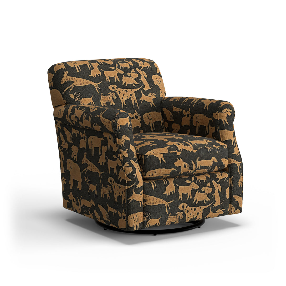 Mabel Fabric Swivel Chair | Flexsteel