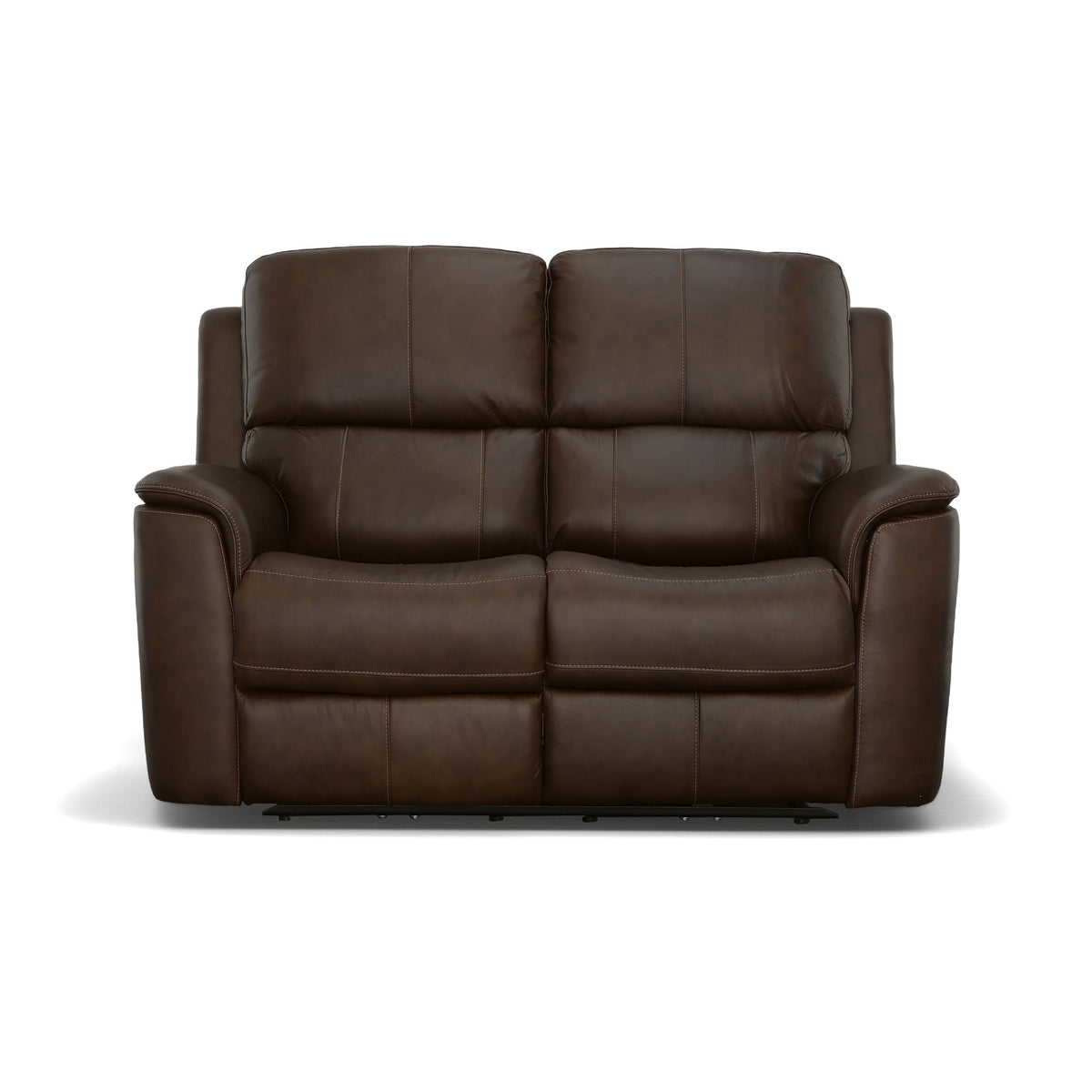 Henry Power Reclining Loveseat With Power Headrests & Lumbar - Burnt Umber | Flexsteel