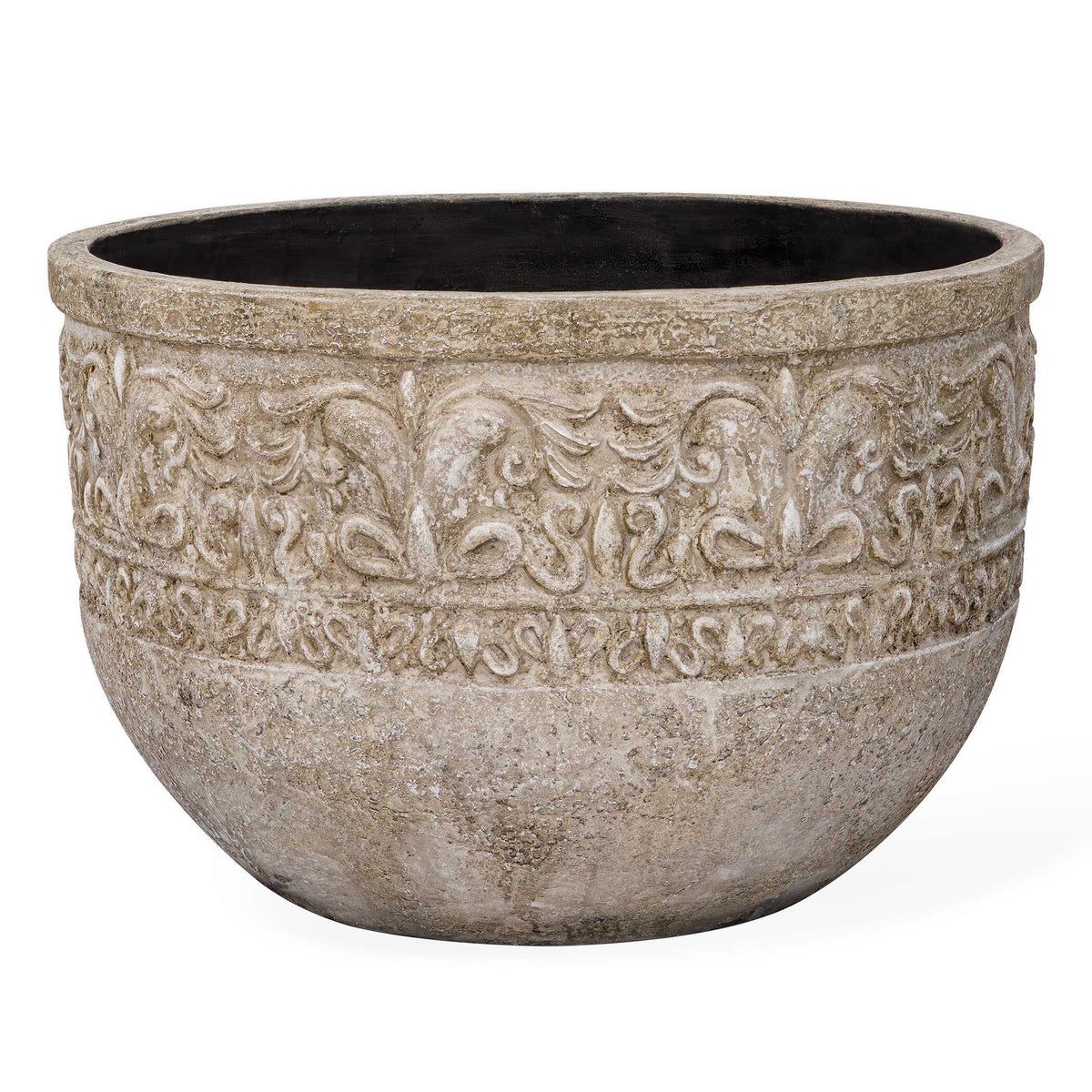 Regalia Indoor-Outdoor Stone Planter - Light Brown by Uttermost - View 1