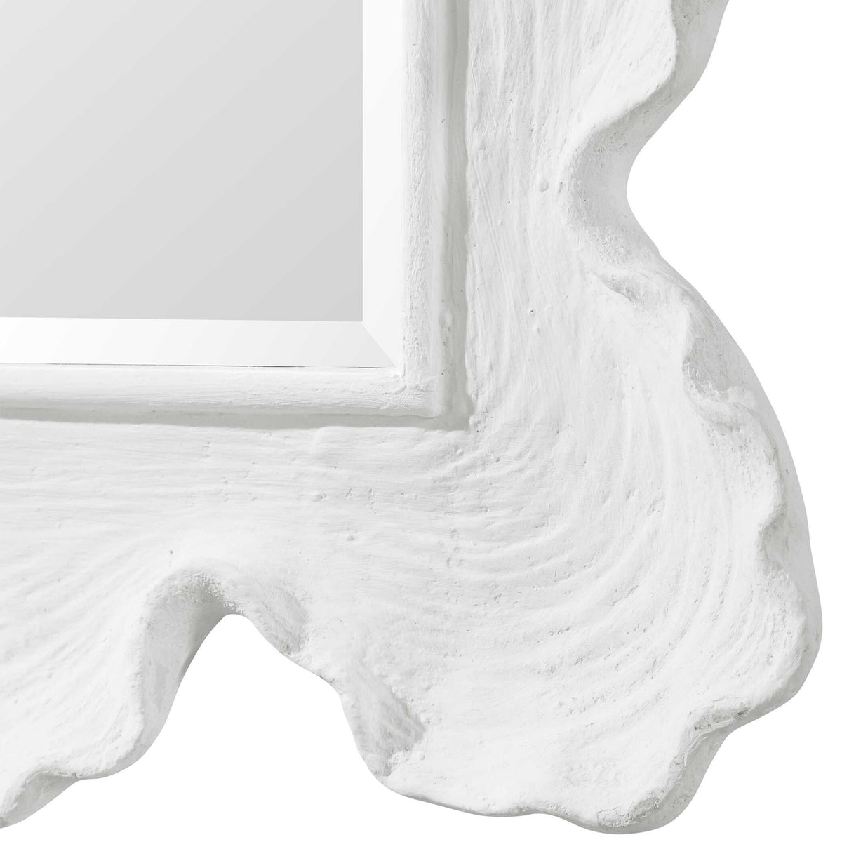 Sea Coral Coastal Mirror - Silver / White by Uttermost - View 7