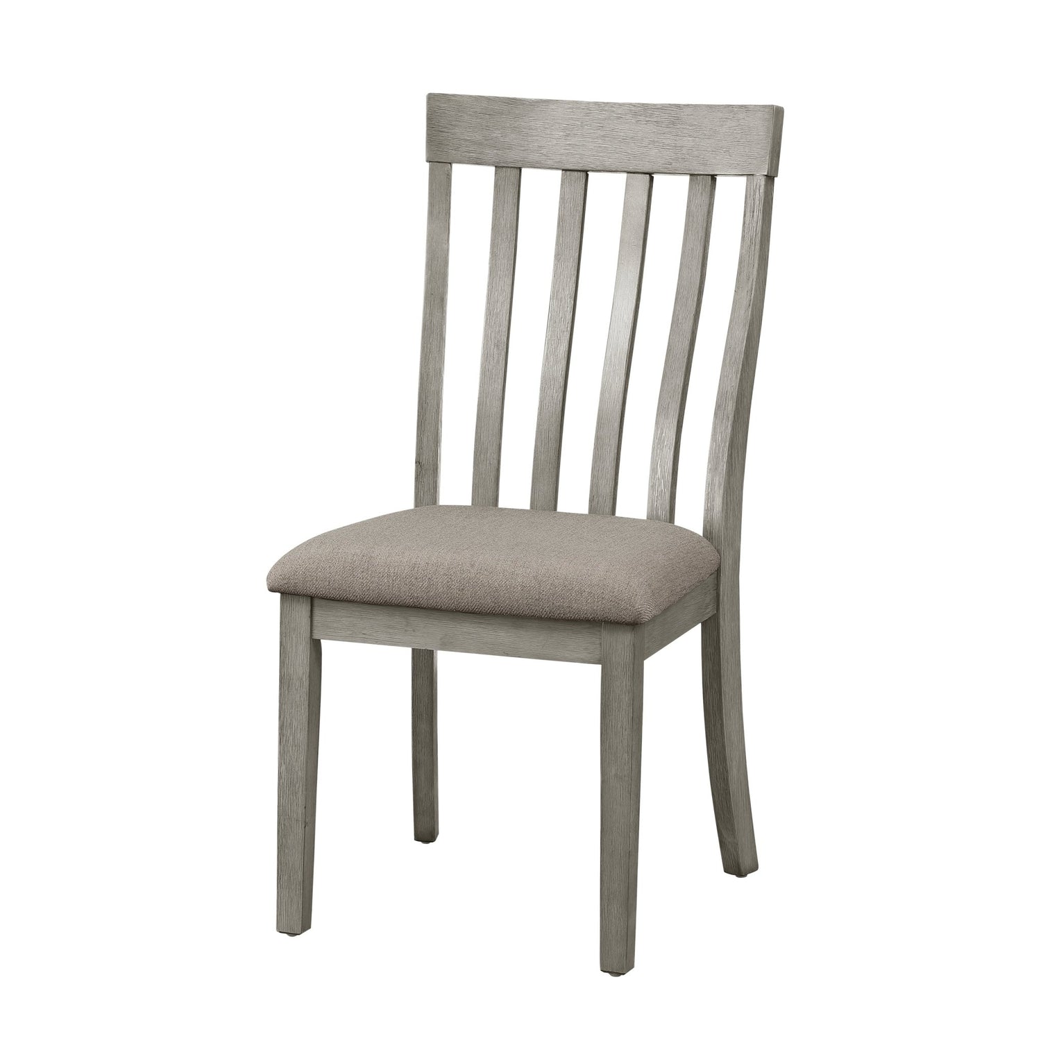 Country Casual Styling 5pc Dining Set Dining Table with Drawers and 4x Side Chairs Light Gray Finish Wooden Contemporary Furniture | Home Elegance USA
