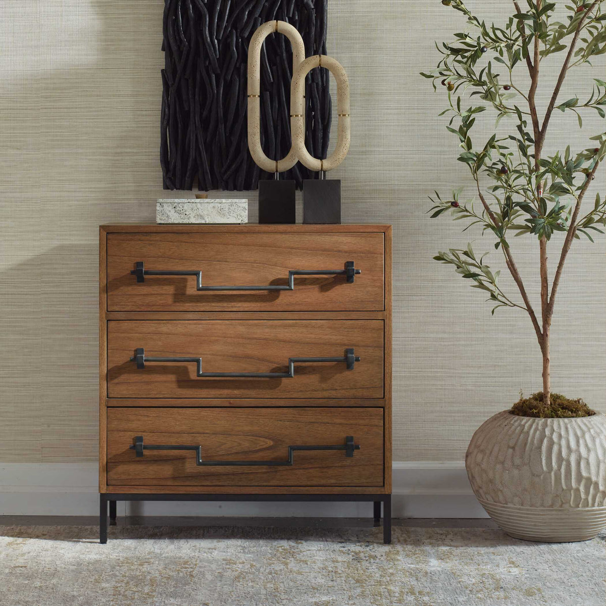 Jory Wood Accent Chest Natural - Light Brown by Uttermost - View 2