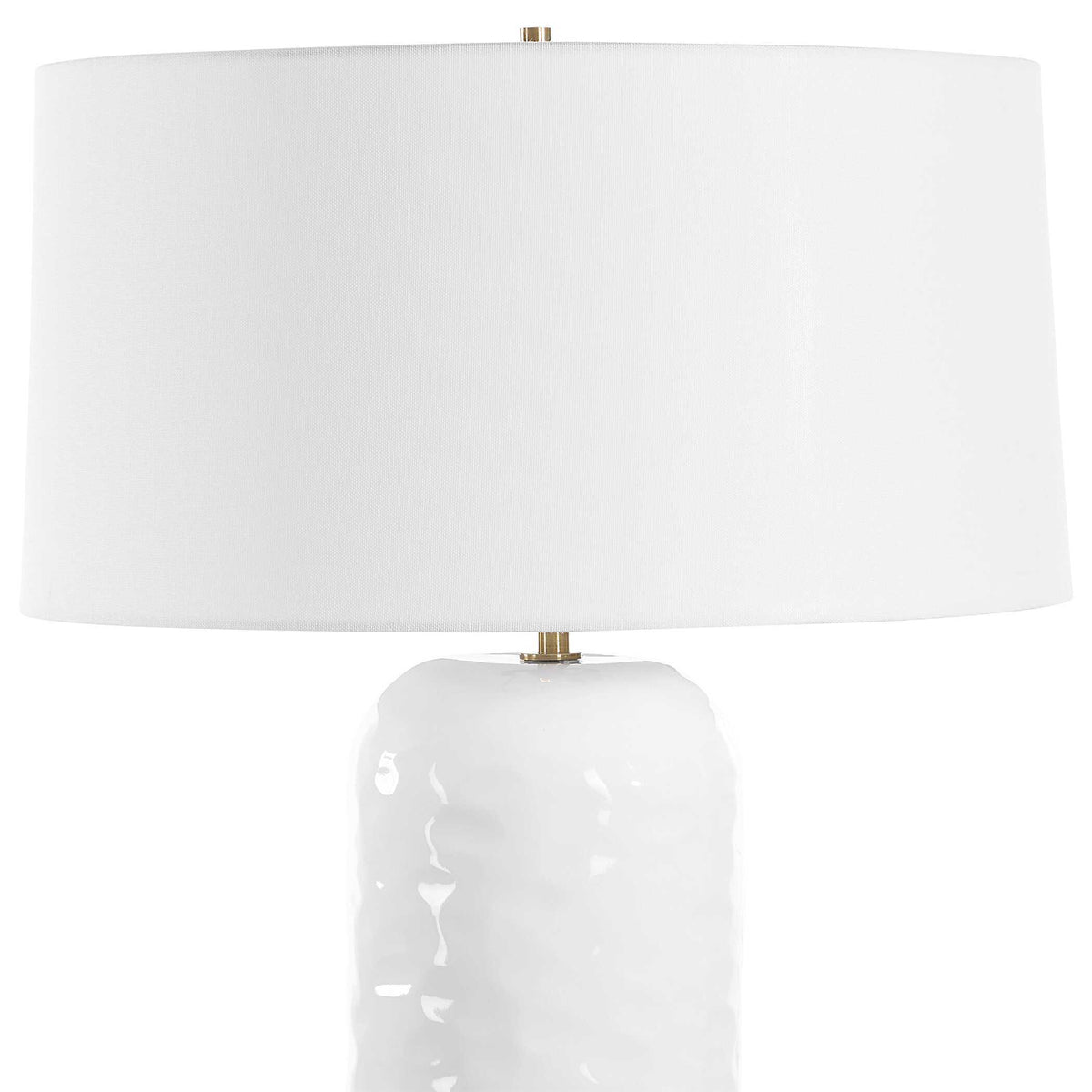 Iona White Glaze Table Lamp by Uttermost - View 5