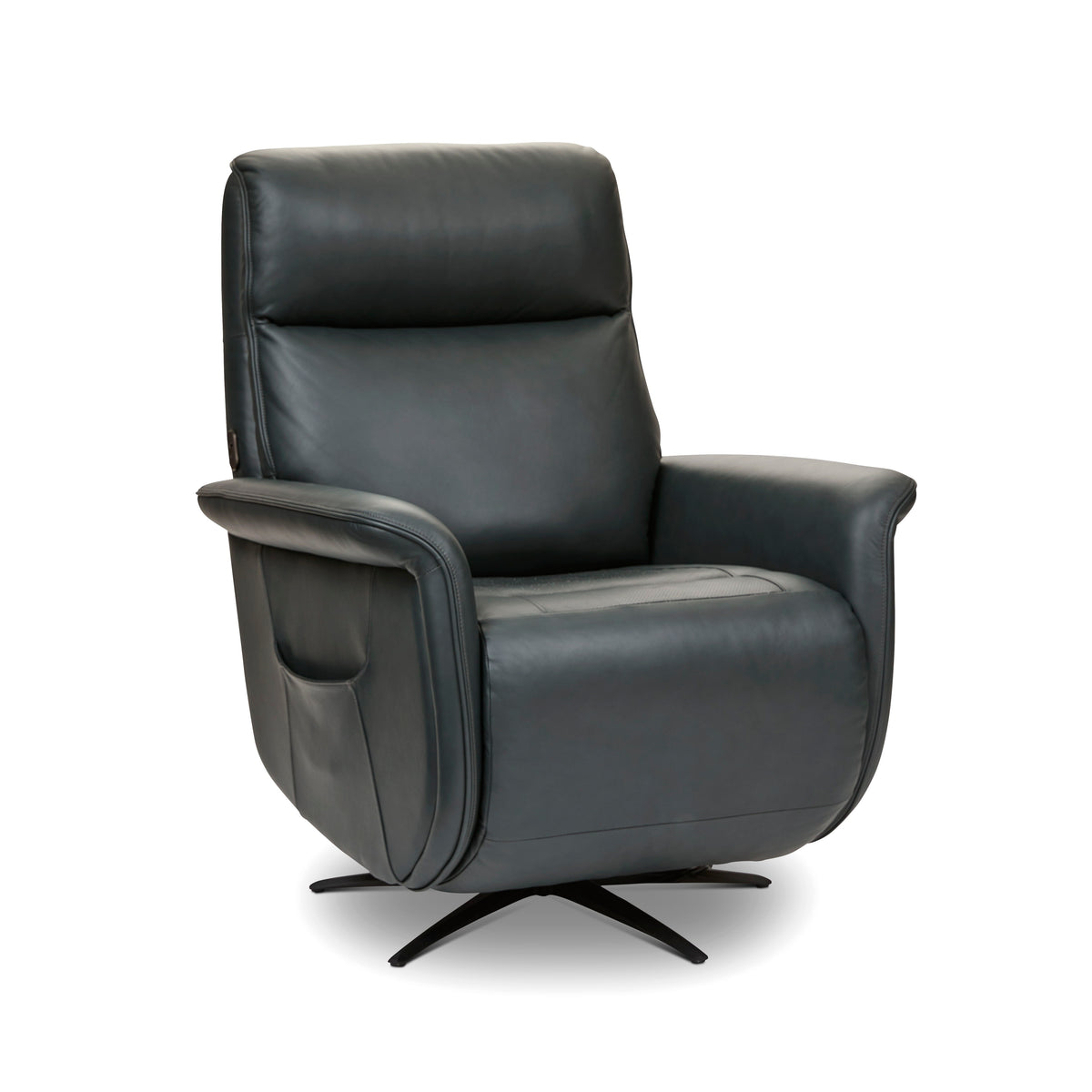 Haven Power Swivel Recliner With Power Headrest, Lumbar, Heat, Massage & Ventilation - Harbor | Flexsteel