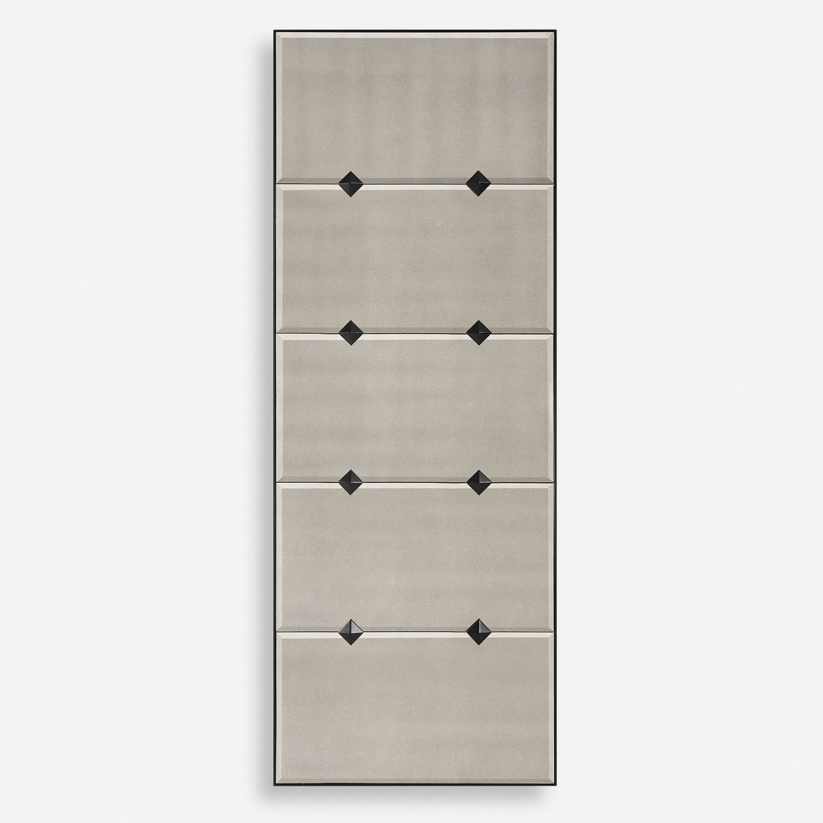 Serchio Oversized Iron Mirror - Gray by Uttermost - View 1