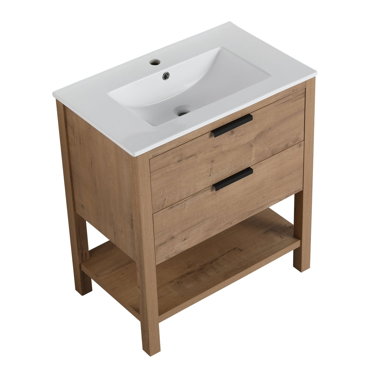 30 Inch Bathroom Vanity Plywood With 2 Drawers | Home Elegance USA