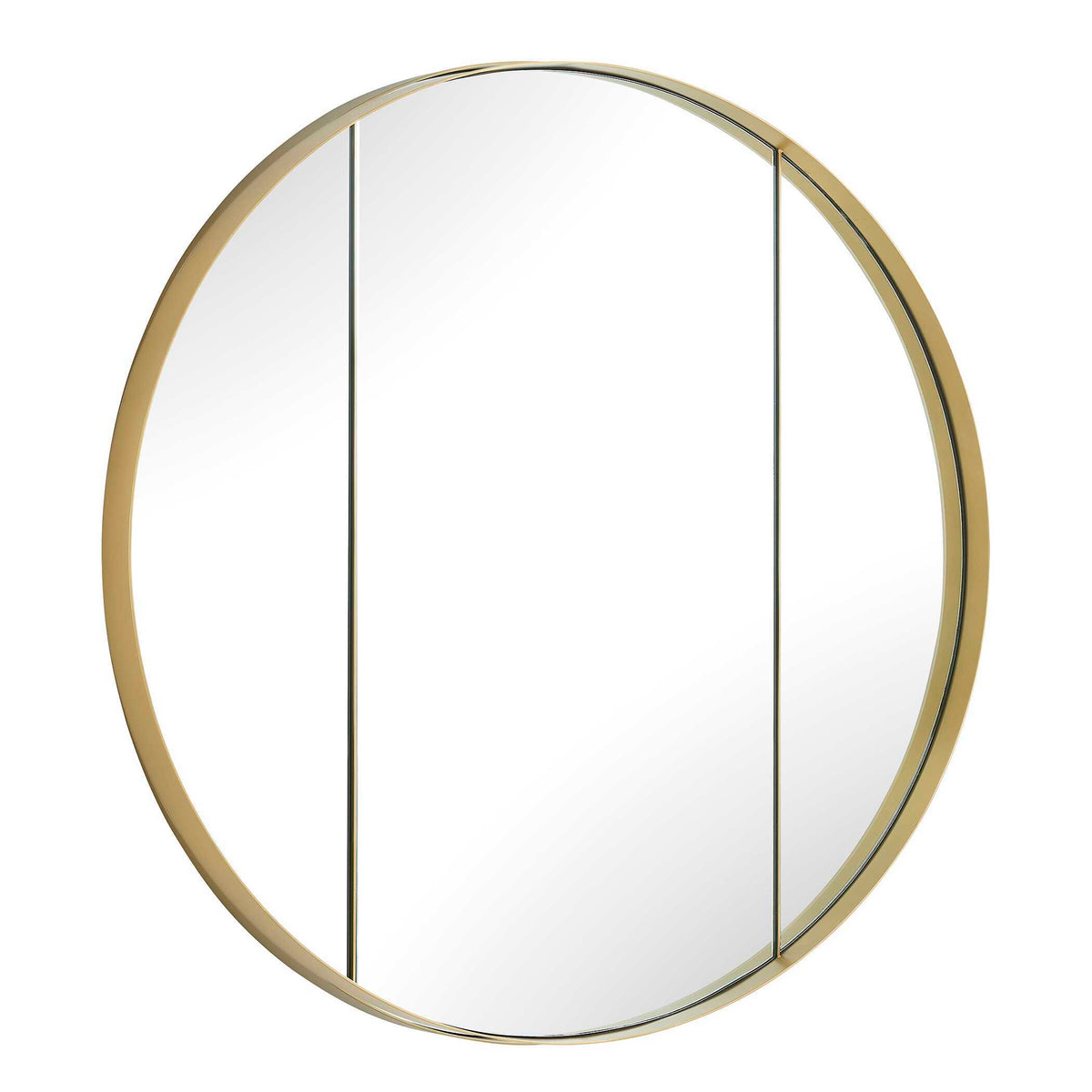 Amram Round Mirror - Gold by Uttermost - View 5