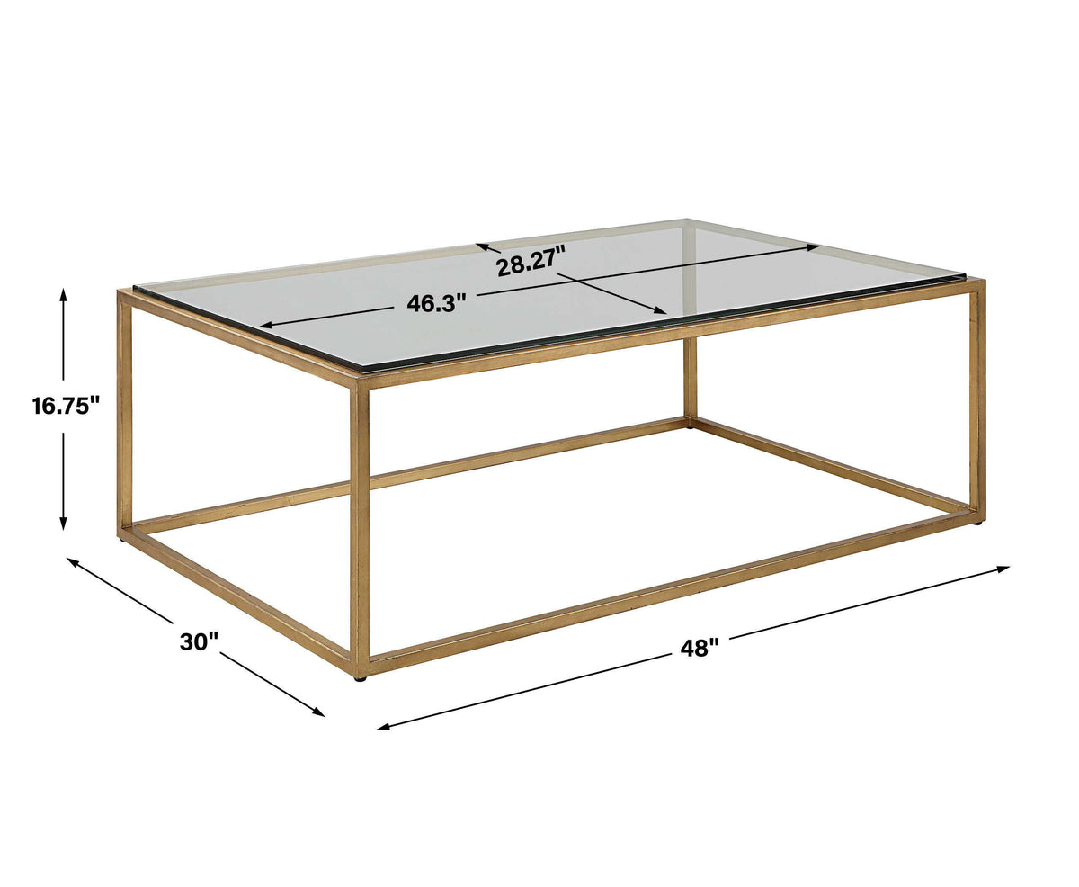 Bravura Coffee Table - Gold by Uttermost - View 6
