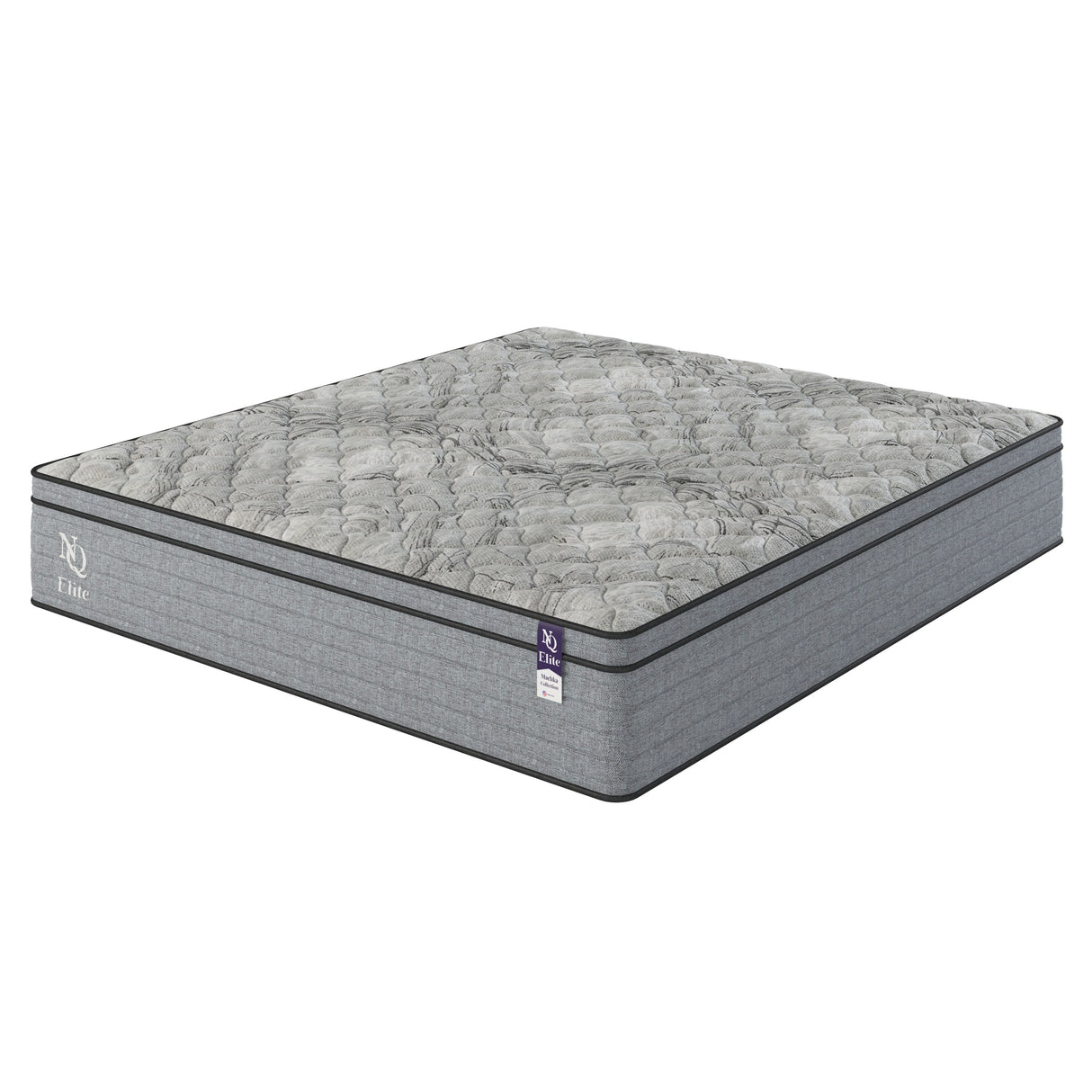 NapQueen Elite Series Machka 10 Inch Twin Cooling Gel Memory Foam Hybrid Mattress in Grey+White, Foam+Spring, Designed for Pressure Relief and Motion Isolation