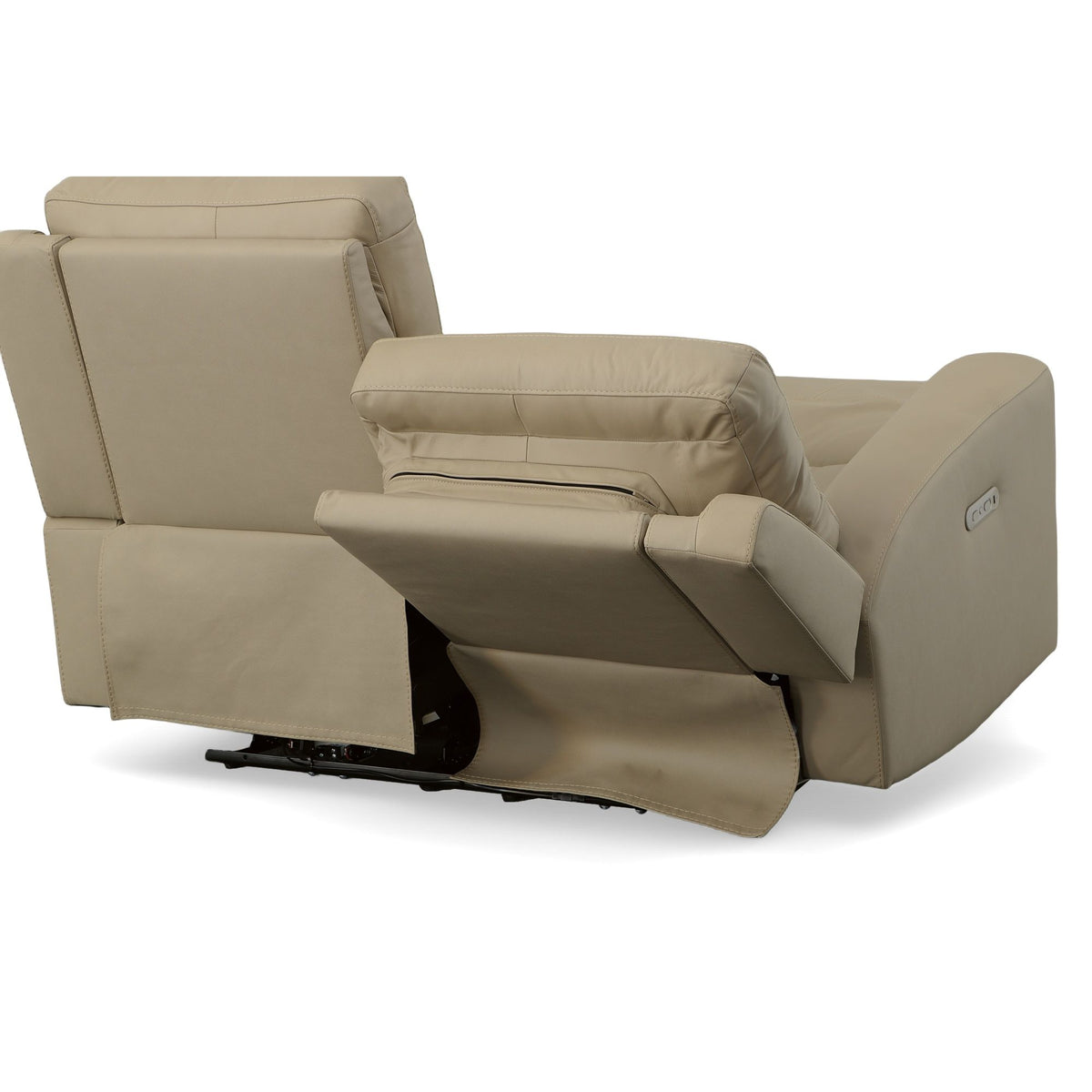 Jarvis Power Reclining Loveseat With Power Headrests - Parchment | Flexsteel