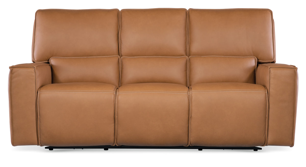 Miles Zero Gravity Power Sofa With Power Headrest - Light Brown by Hooker Furniture - View 7