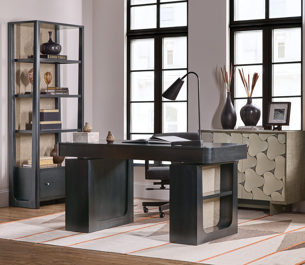 Bookcase - Black by Hooker Furniture - View 2