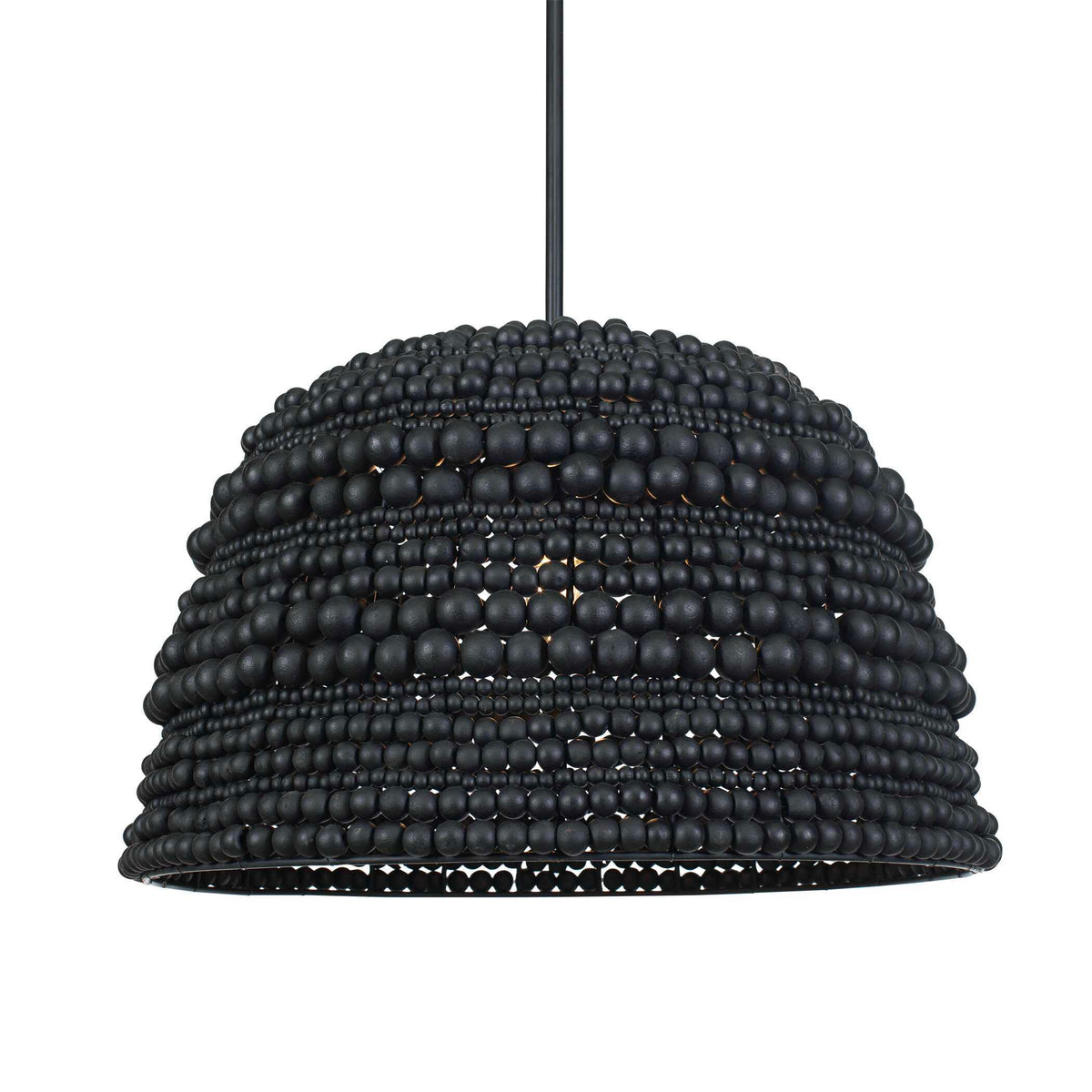 Persephone Bead 1 Light Pendant - Black by Uttermost - View 1