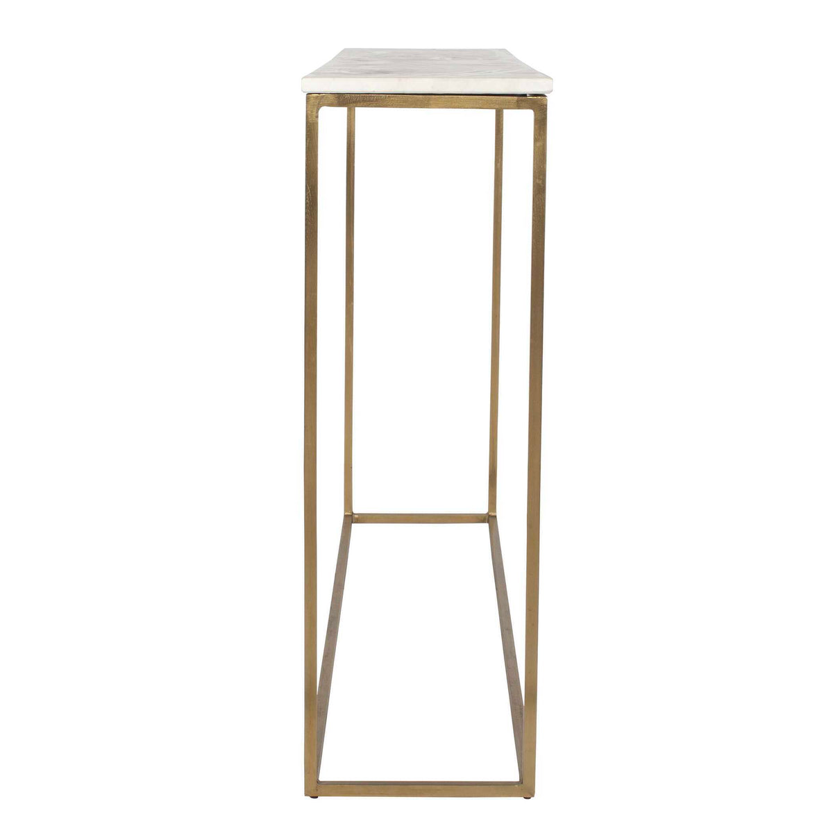 Redmond Sofa Counter Table - Gold / White by Uttermost - View 4