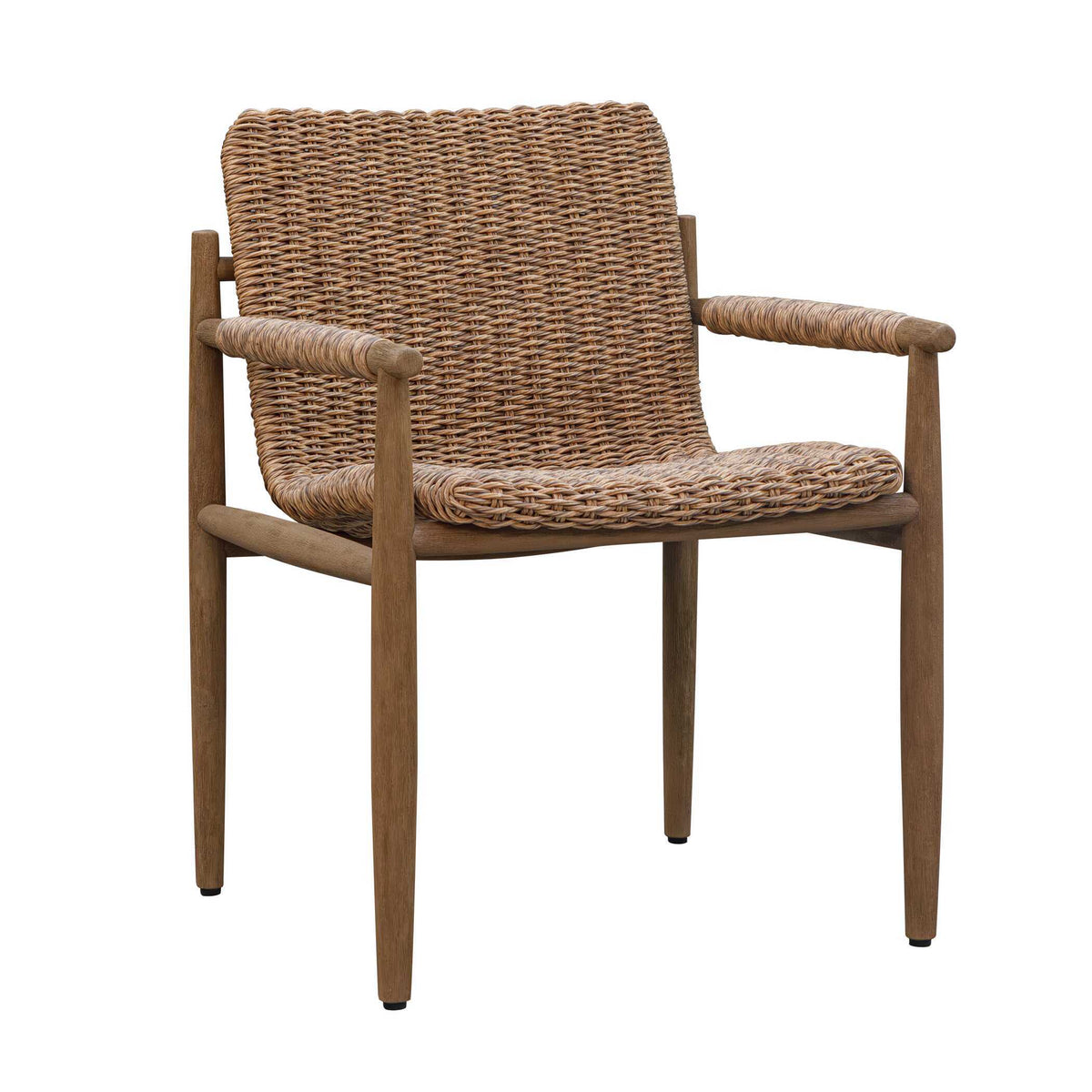 Sumba Golden Flax Outdoor Lounge Chair - Light Brown by Uttermost - View 2