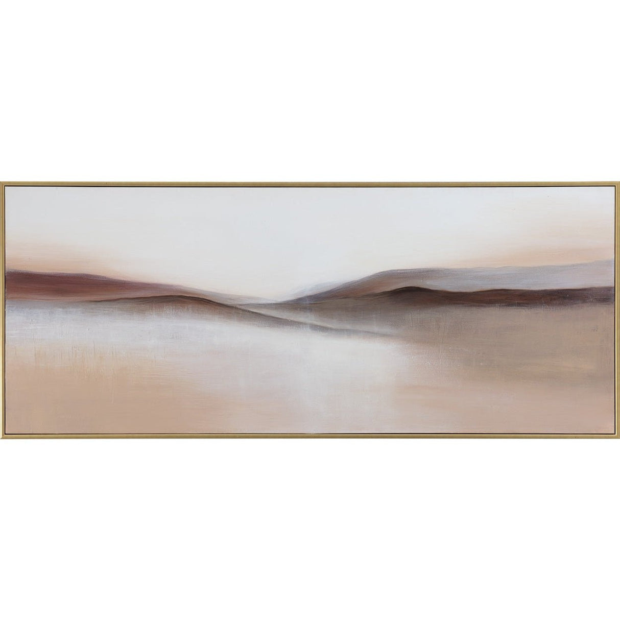 Desert Sands - 72" X 30" - Gold Floater Frame | Sunpan | Home Elegance USA