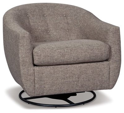 Ashley Taupe Upshur Swivel Glider Accent Chair | Home Elegance USA