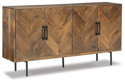 Ashley Brown Prattville Accent Cabinet | Home Elegance USA