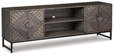Ashley Distressed Gray Treybrook Accent Cabinet | Home Elegance USA