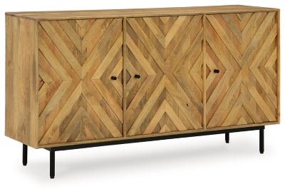 Ashley Natural Cadewick Accent Cabinet | Home Elegance USA