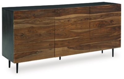 Ashley Natural/Brown Darrey Accent Cabinet | Home Elegance USA