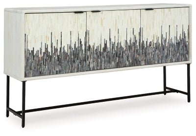 Ashley White/Gray Freyton Accent Cabinet | Home Elegance USA