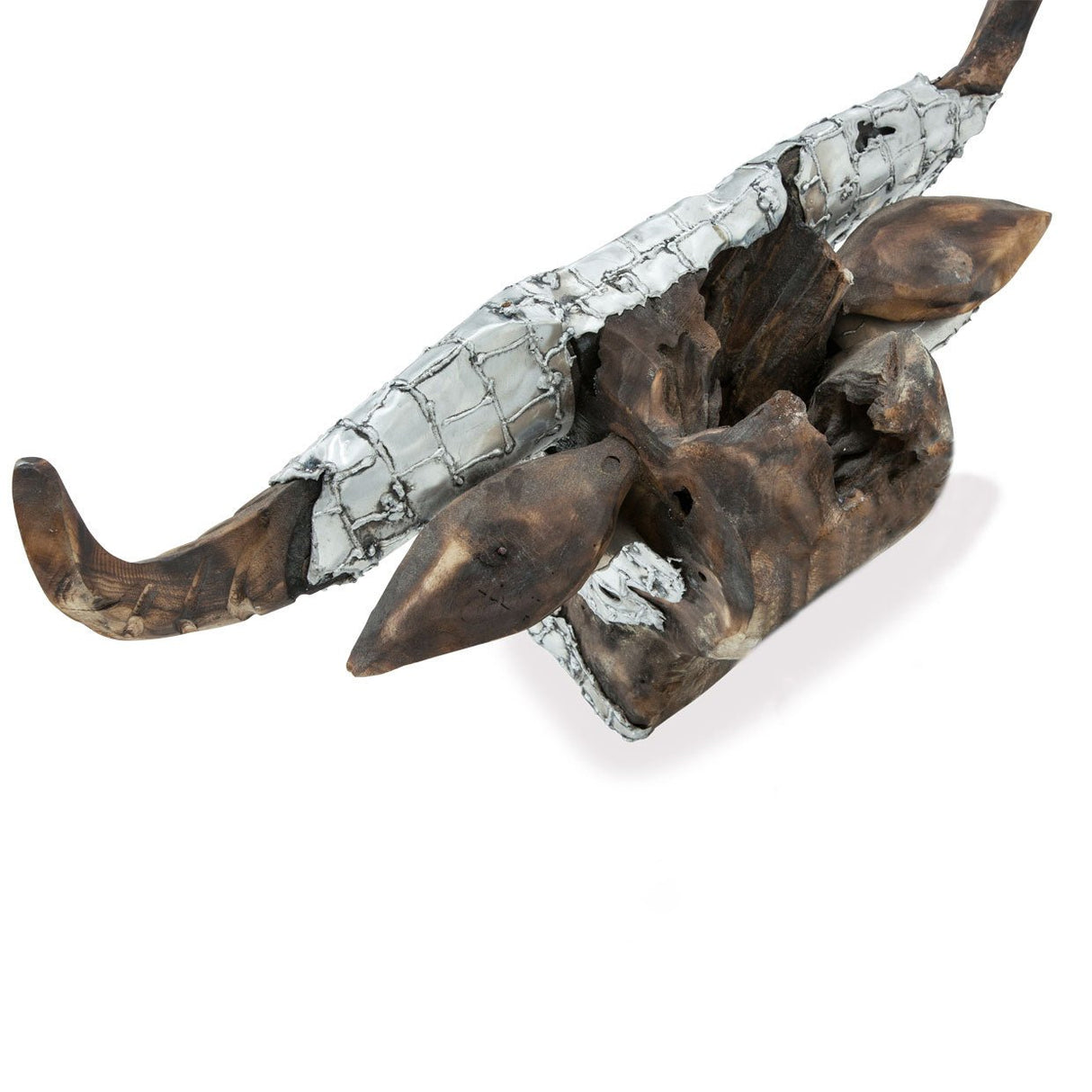 Discoveries Buffalo Head W - Hand Applied Metal Accents - Acf - Arf - Bufhd - 001 | Aico | Home Elegance USA
