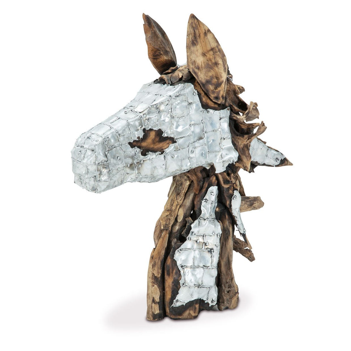Discoveries Horse Head W - Hand Applied Metal Accents - Acf - Arf - Hrshd - 001 | Aico | Home Elegance USA