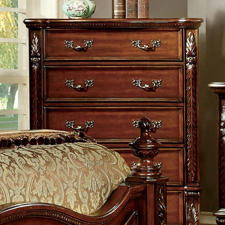 ARTHUR Brown Cherry Chest | Home Elegance USA