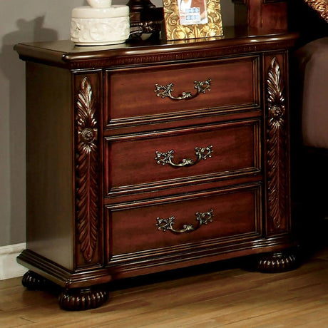 ARTHUR Brown Cherry Night Stand | Home Elegance USA