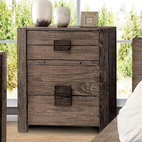 AVEIRO Rustic Natural Tone Chest | Home Elegance USA