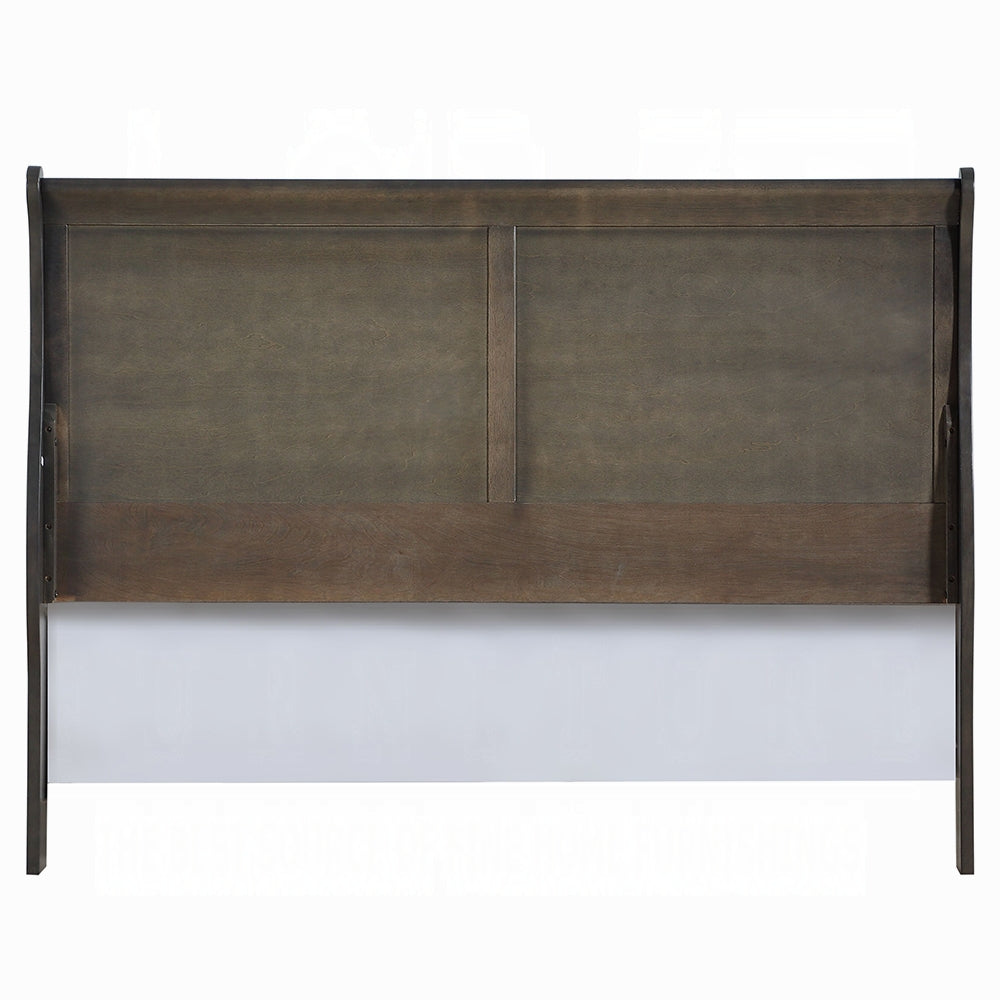 Acme - Louis Philippe EK Bed 26787EK Dark Gray Finish