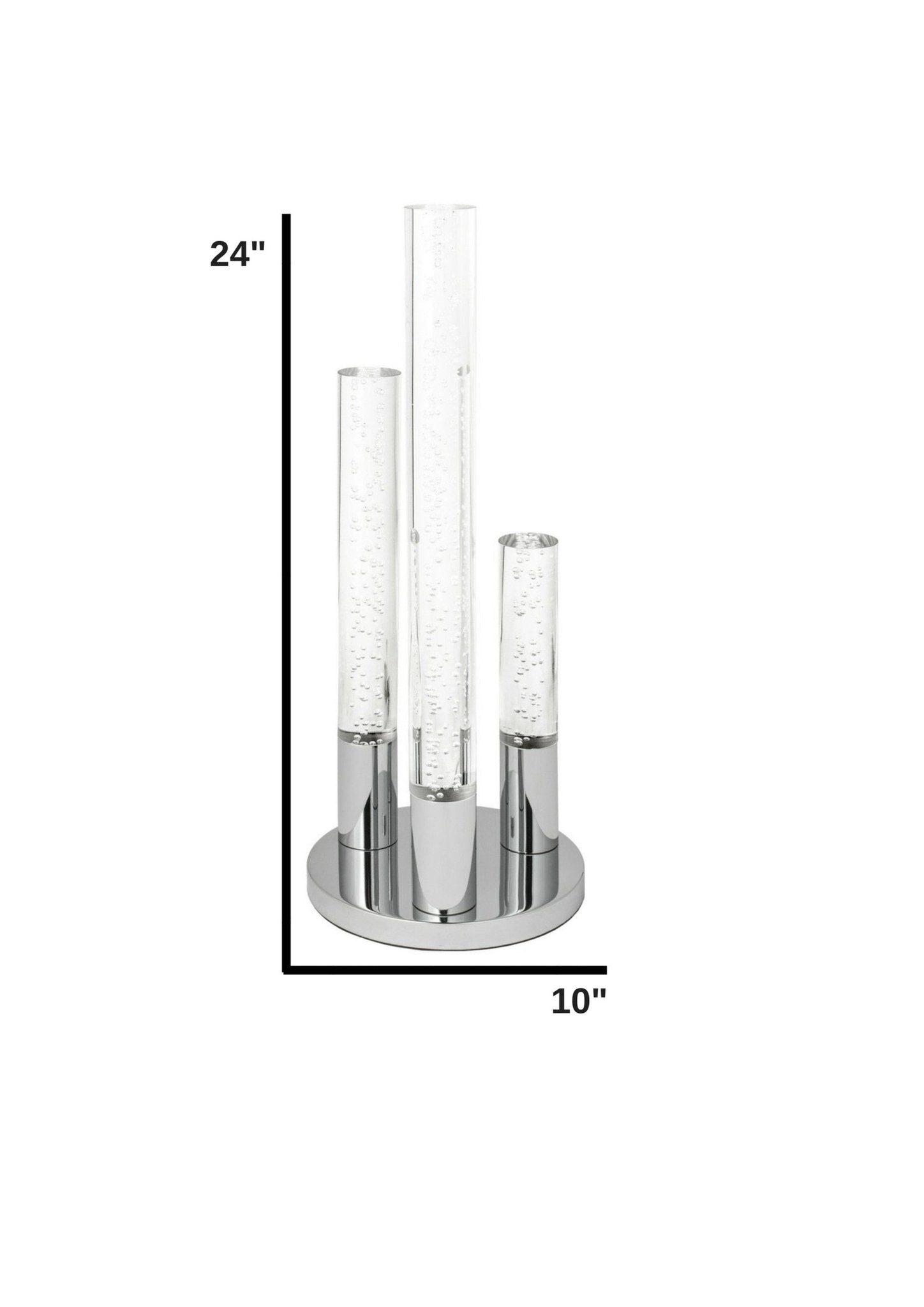 Acrylic Cylinders Table Lamp // 3 Light | Finesse | Home Elegance USA